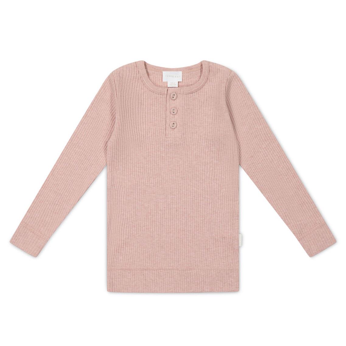 Jamie Kay Organic Cotton Modal Long Sleeve Henley 6M-2Y